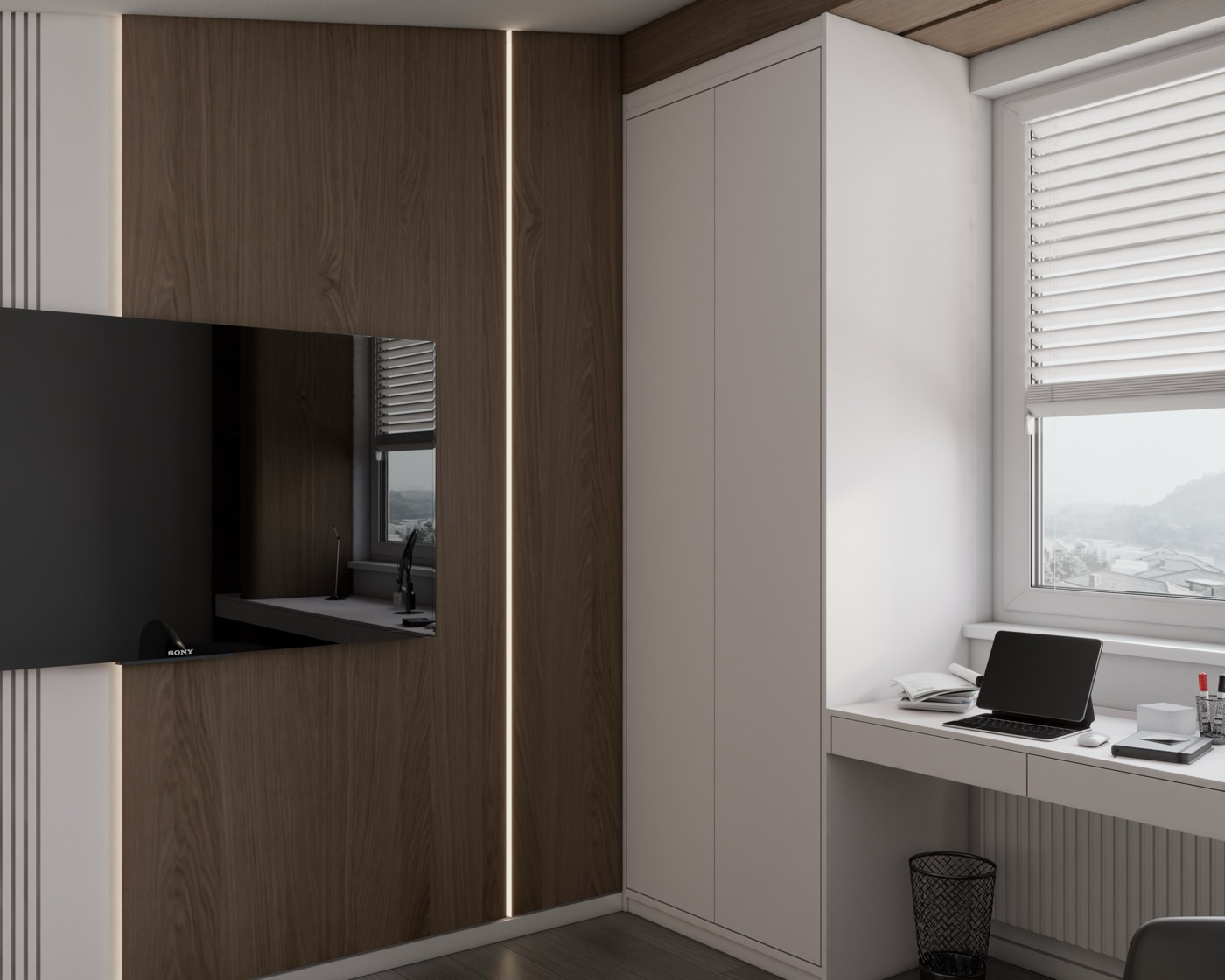 Detail of the project Bedroom with study