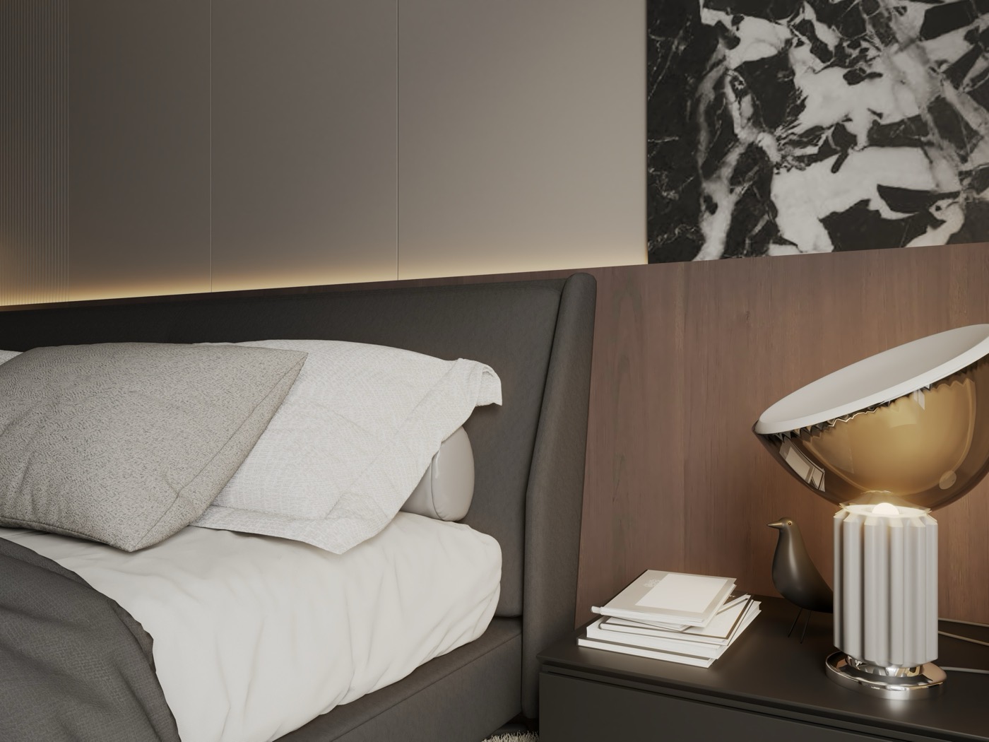 Bedside table detail visualisation